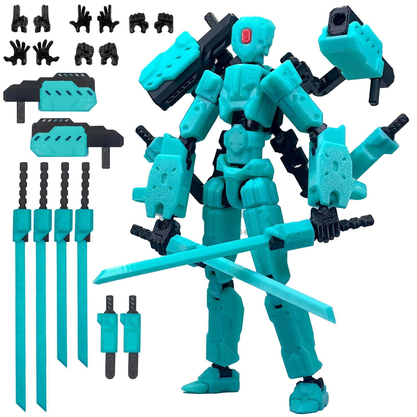 Nova Decor & Lighting Julestjerne - (Montage abgeschlossen) 8-Zoll-T13-Actionfiguren-Set, T-13-Actionfigur, mehrfach beweglicher