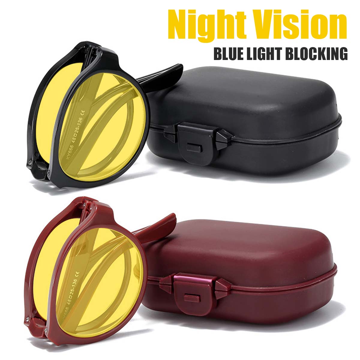 Lighting Jockey - Blendfreie Schutzbrille, Nachtsichtbrille zum Fahren mit