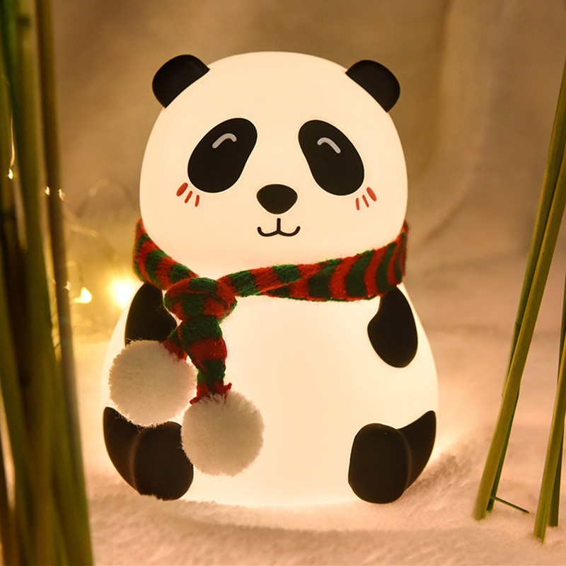Bedroom Lighting Decor Ideas - Niedliche Cartoon-Pandas mit Großen Augen LED-Nachtlicht