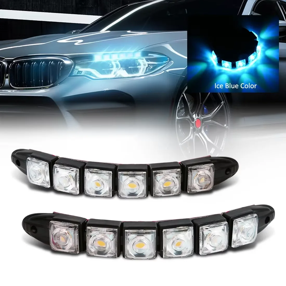 Ambient Led Strip - 2PCS LED Wasserdichte DRL Licht Autos