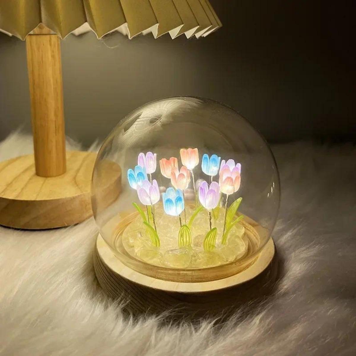 Bedroom Lighting Decor Ideas - 1-teiliges handgefertigtes Tulpen-Nachtlicht, geeignet für Schlafzimmer