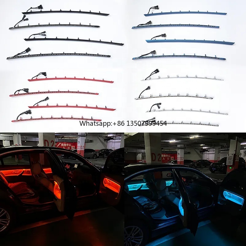 Lightings Decoration - 4 Innentür-Ambientebeleuchtung LED-Dekorative Leuchten mit Blau