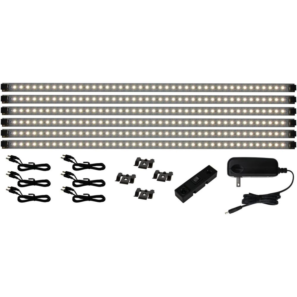 Lighting & Home Decor Studio - 42-LED Deluxe Warmweißes Unterbauleuchten-Set - Steckbar