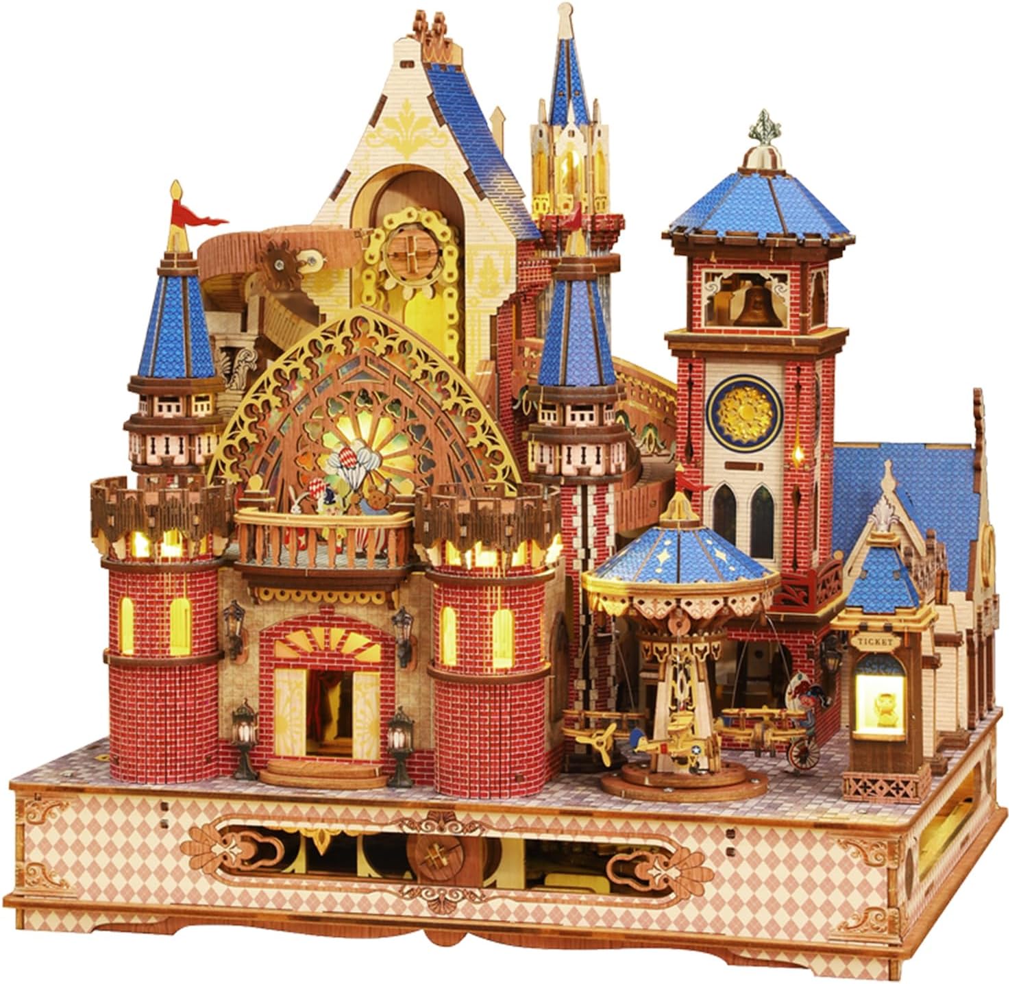 Lighting Decor For House - DIY 3D Holzpuzzles für Erwachsene, Alnwick