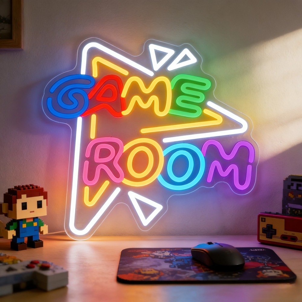 Bedroom Lighting Decor Ideas - GAME ROOM LED-Neonschild Dimmbares USB-Neonlicht für