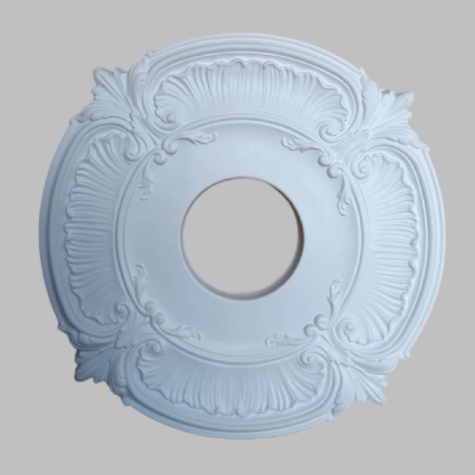 Lightings Decoration - Runde PU-Deckenrosette im französischen Design, dekorative