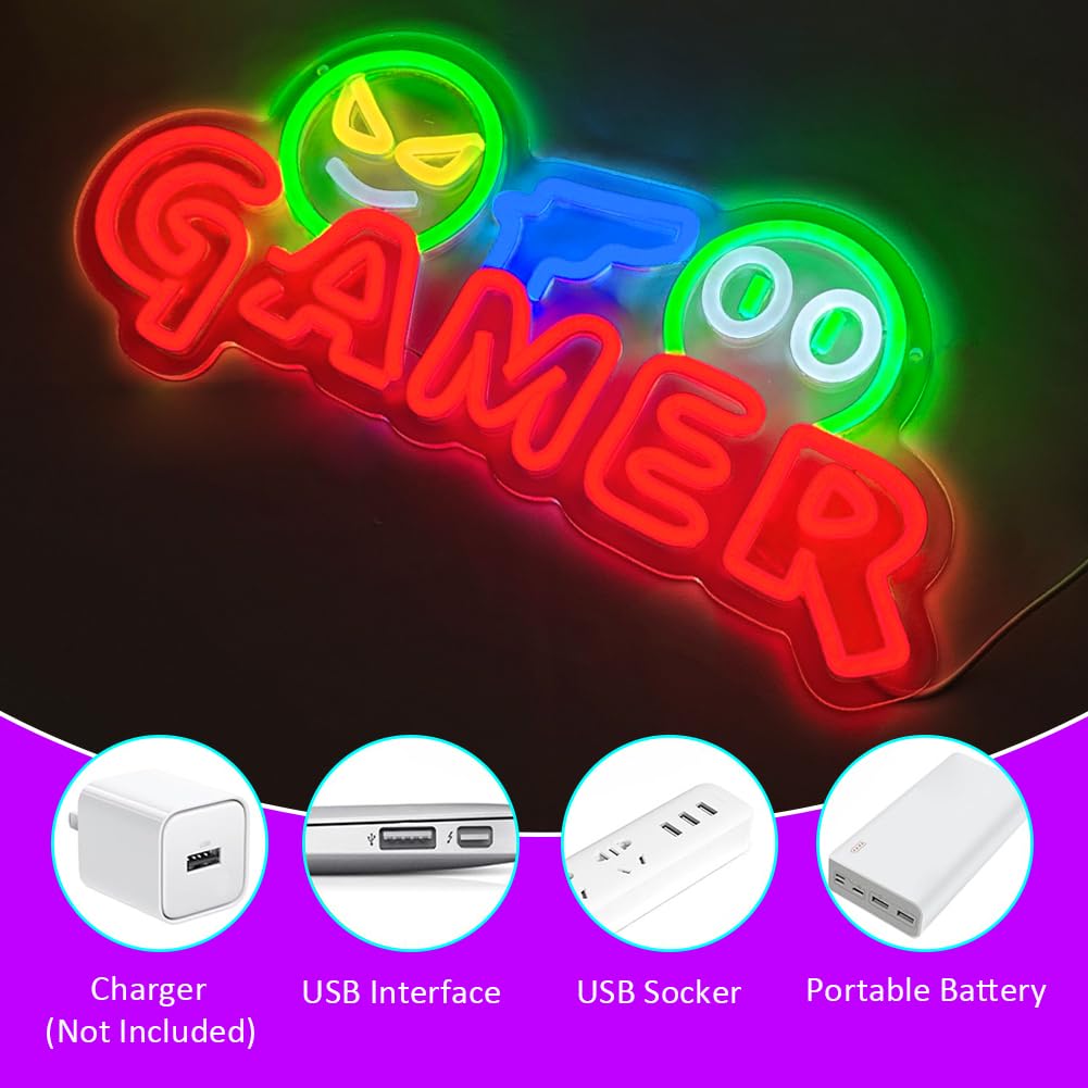 Gamer Neon-Schild LED-Wandleuc – Lighting Decor Wedding Bewertung und Preis