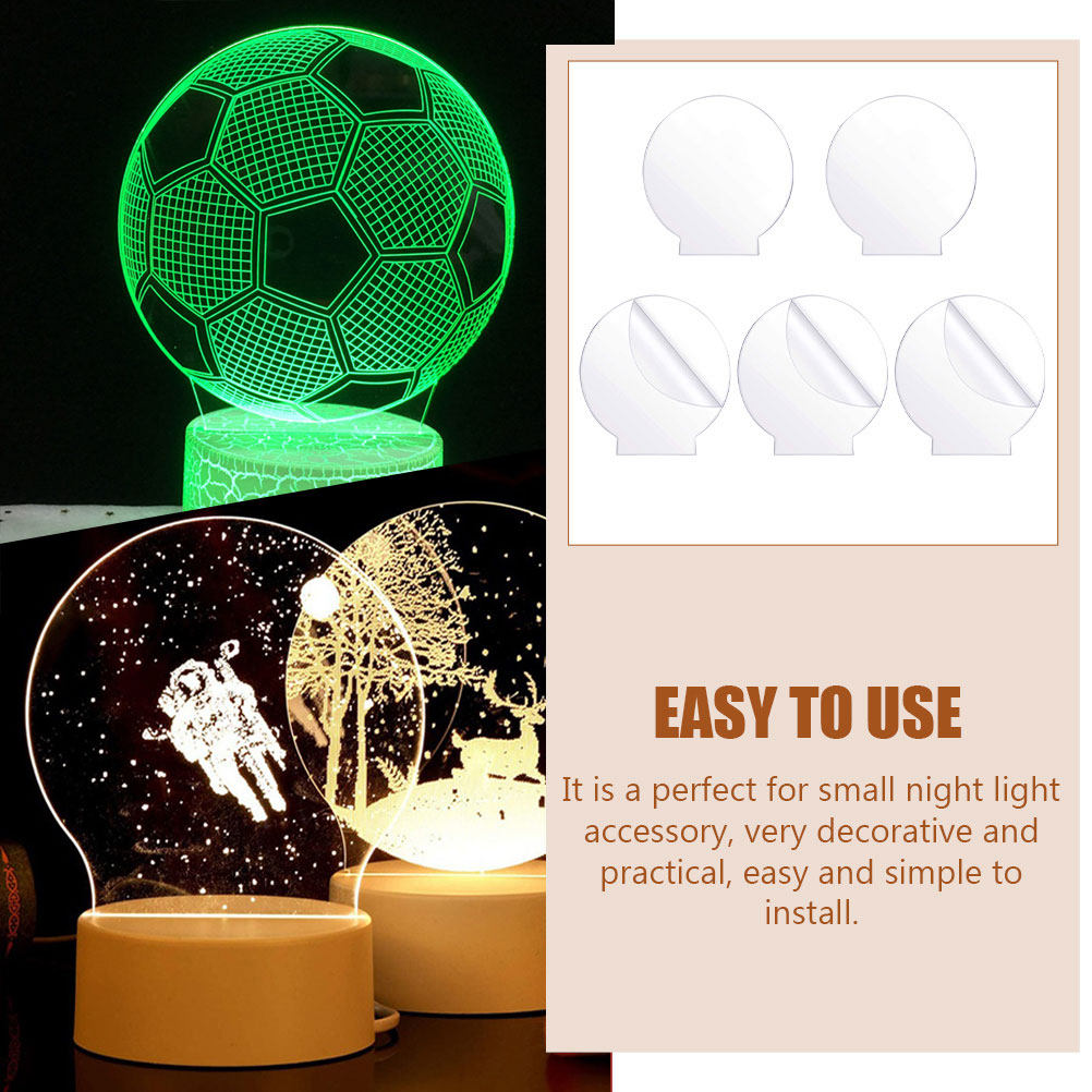 5 Stück Runde Acryl-LED-Lampen – Bedroom Lighting Decor Ideas Bewertung und Preis