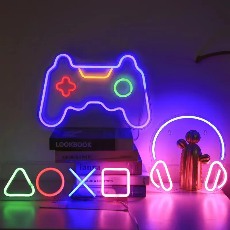 Spiel Neon Nachtlicht Zeichen  – Bedroom Lighting Decor Ideas Bewertung und Preis