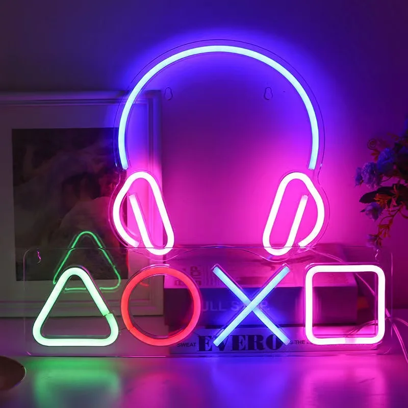 Spiel Neon Nachtlicht Zeichen  – Bedroom Lighting Decor Ideas Bewertung und Preis