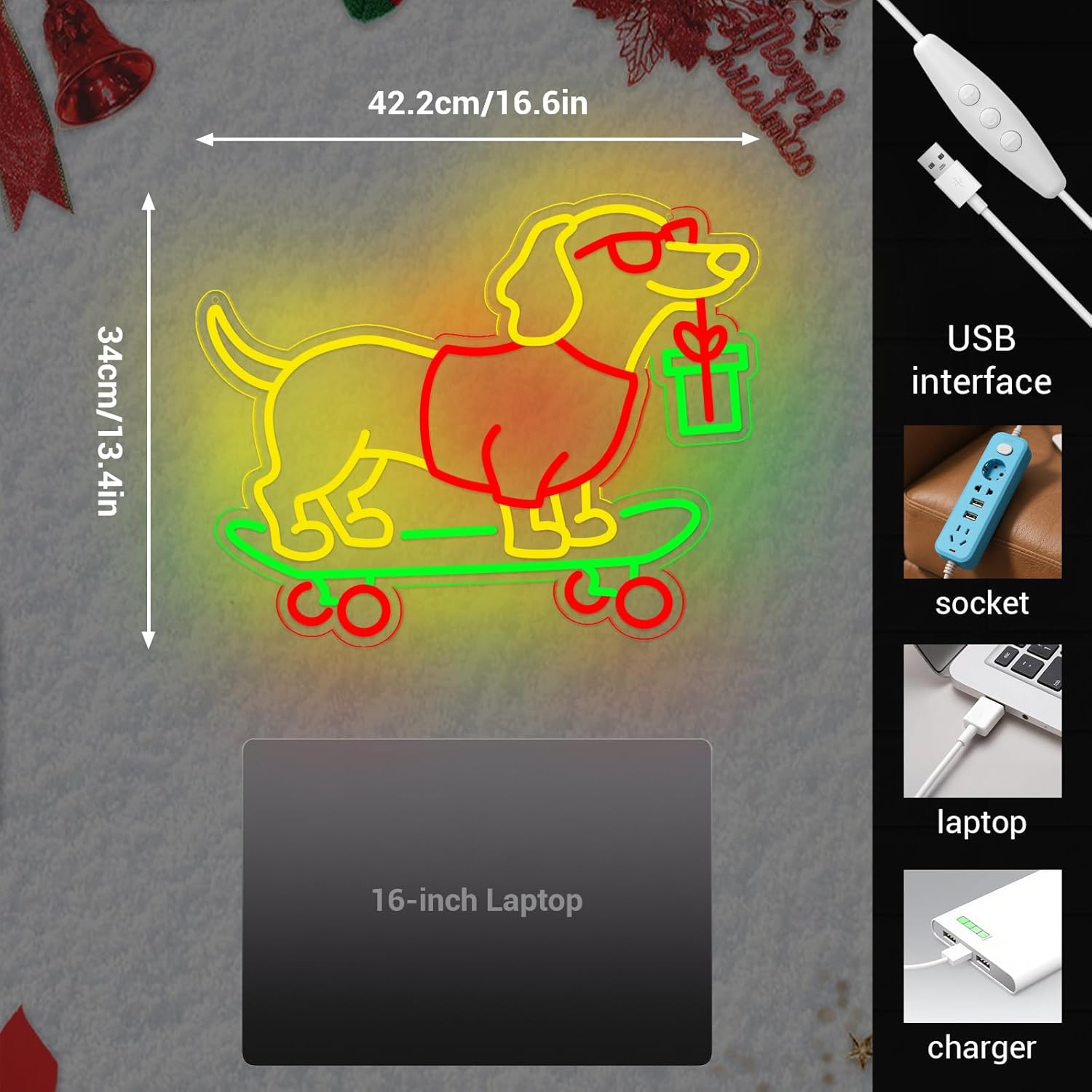 USB-dimmbares Dackel-Neonschil – Bedroom Lighting Decor Ideas Bewertung und Preis