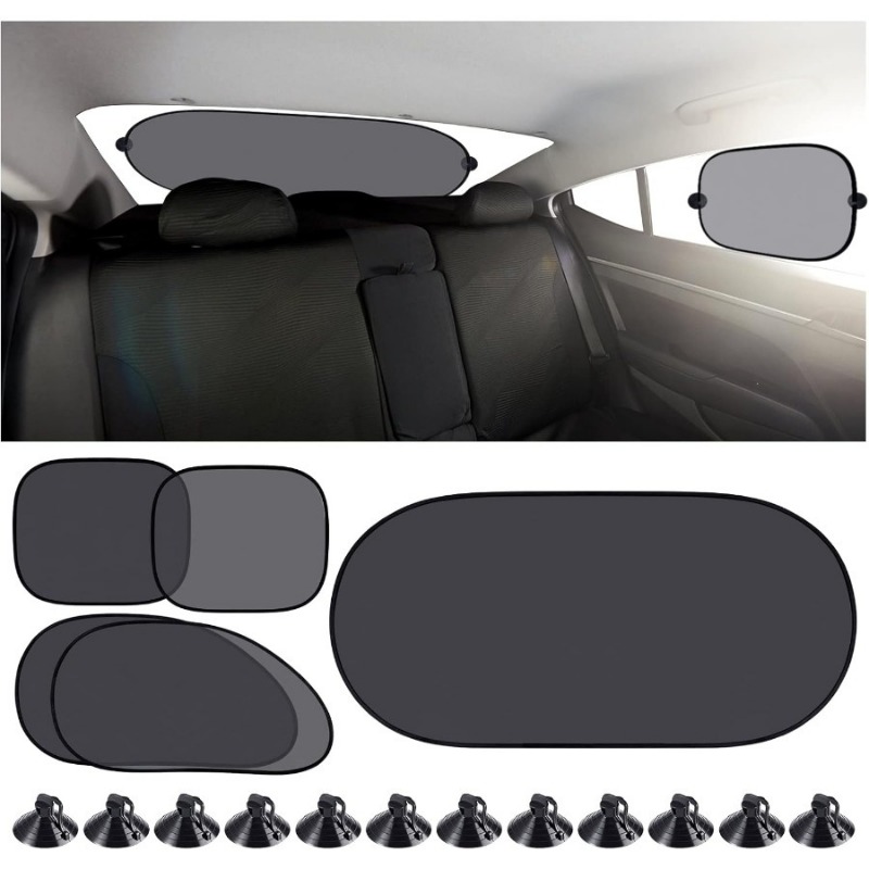 5-teiliges Auto-Sonnenschutz-N – Lighting Jockey Bewertung und Preis