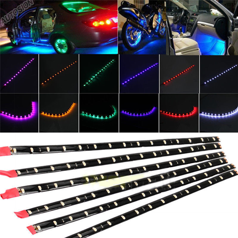 6PCS wasserdichte 15 SMD DC 12 – Ambient Led Strip Bewertung und Preis