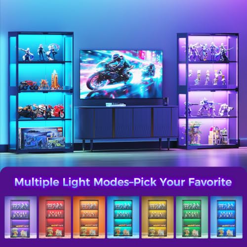 Vitrine mit Glastüren & RGB-LE – Lighting & Home Decor Studio Bewertung und Preis