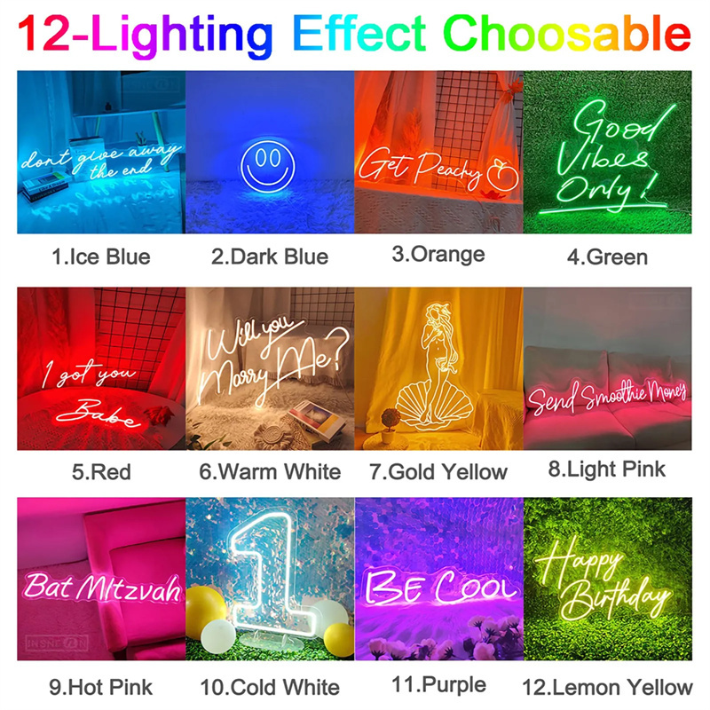 Individuelle LED-Neonschilder  – Lighting Decor Wedding Bewertung und Preis