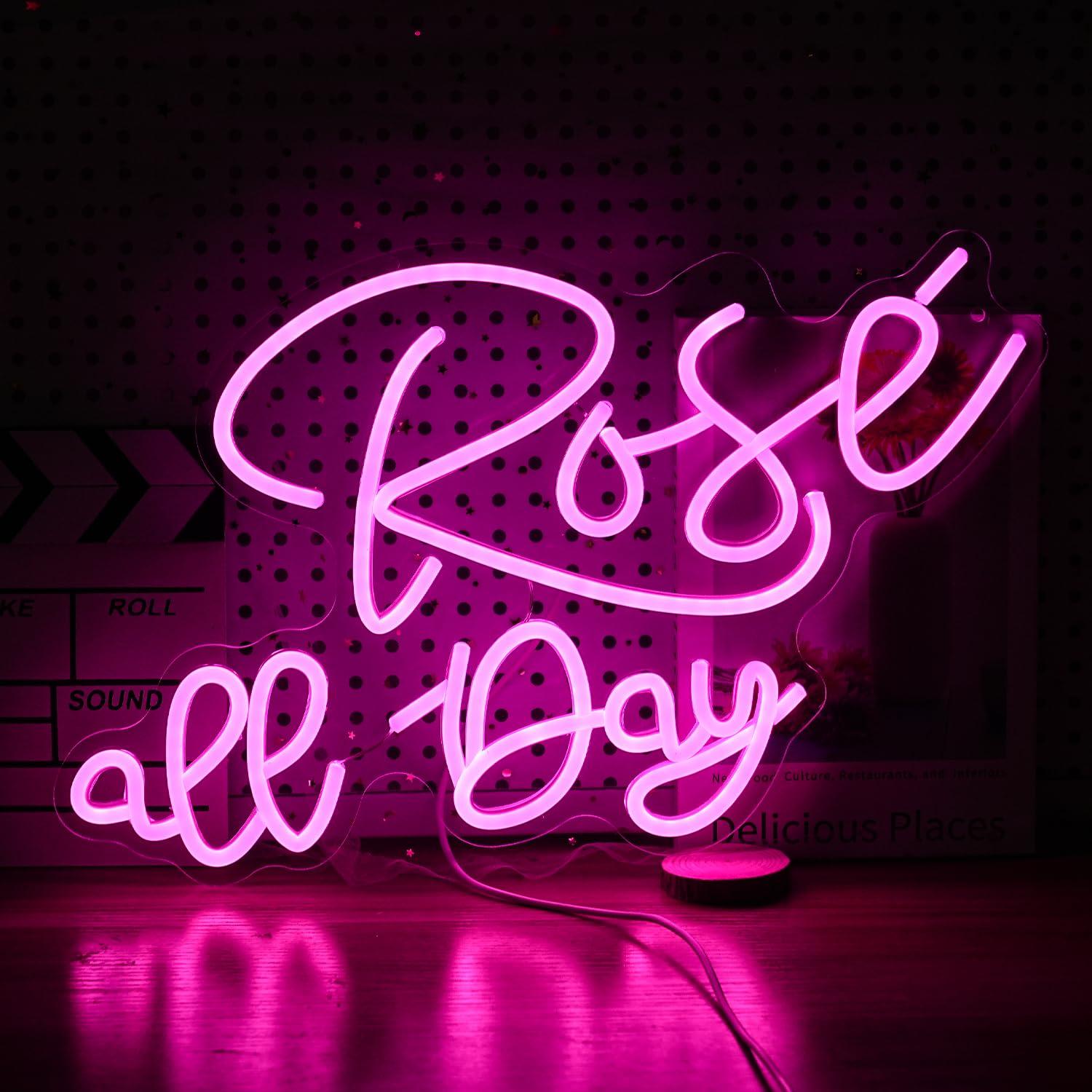 Rose All Day Neonschild, dimmb – Lighting Decor Wedding Bewertung und Preis