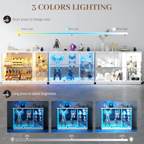 Glasvitrine mit Schloss & LED- – Lighting & Home Decor Studio Bewertung und Preis
